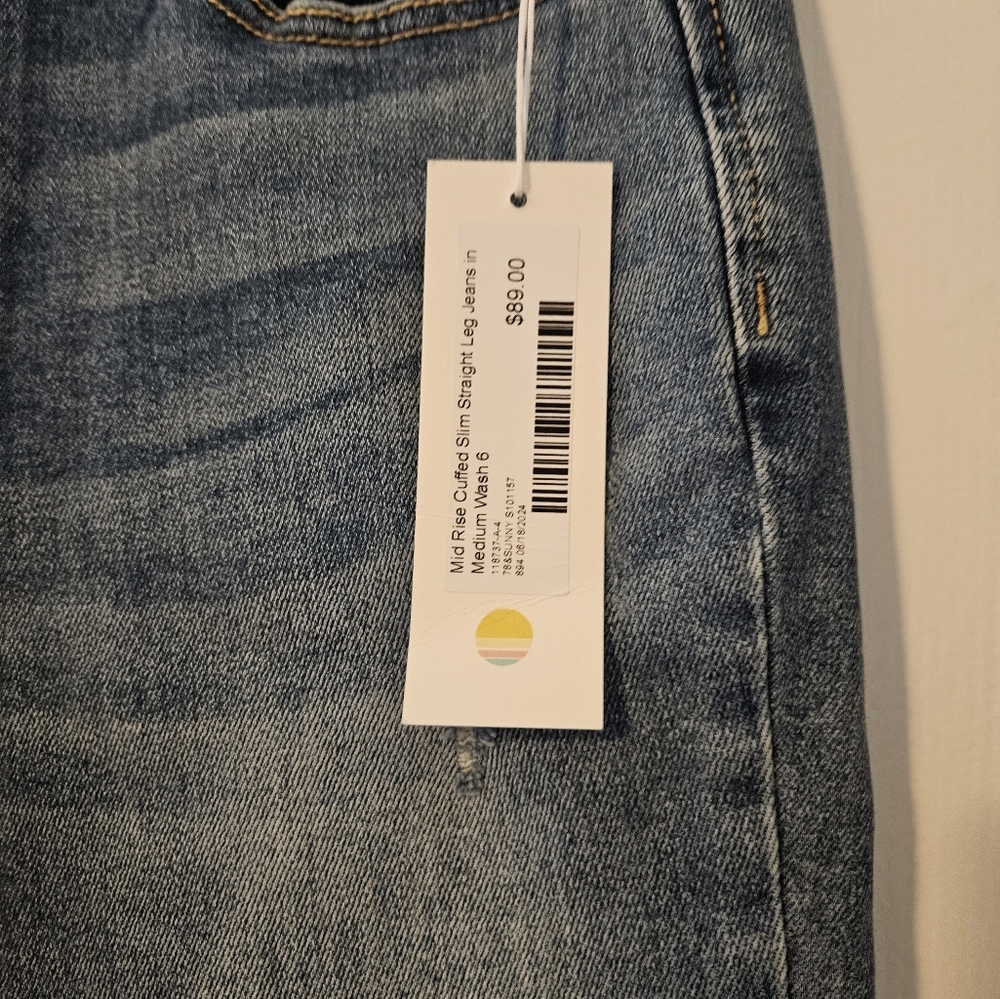 Brand New 78 & Sunny Women's Blue Jeans Size 6 - Picture 6 of 7